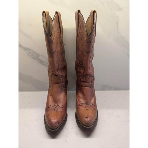 Fyre Women’s Size 6 Vintage Leather Heeled Cowboy Western Boots - Picture 2 of 7